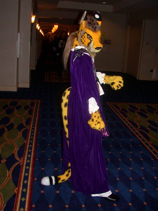 Cheetah Fursuit in dress